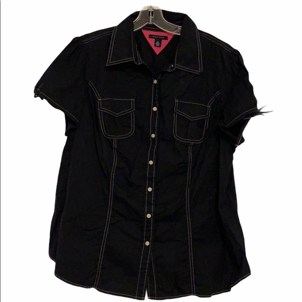 Tommy Hilfiger Stretchy Button Down Blouse